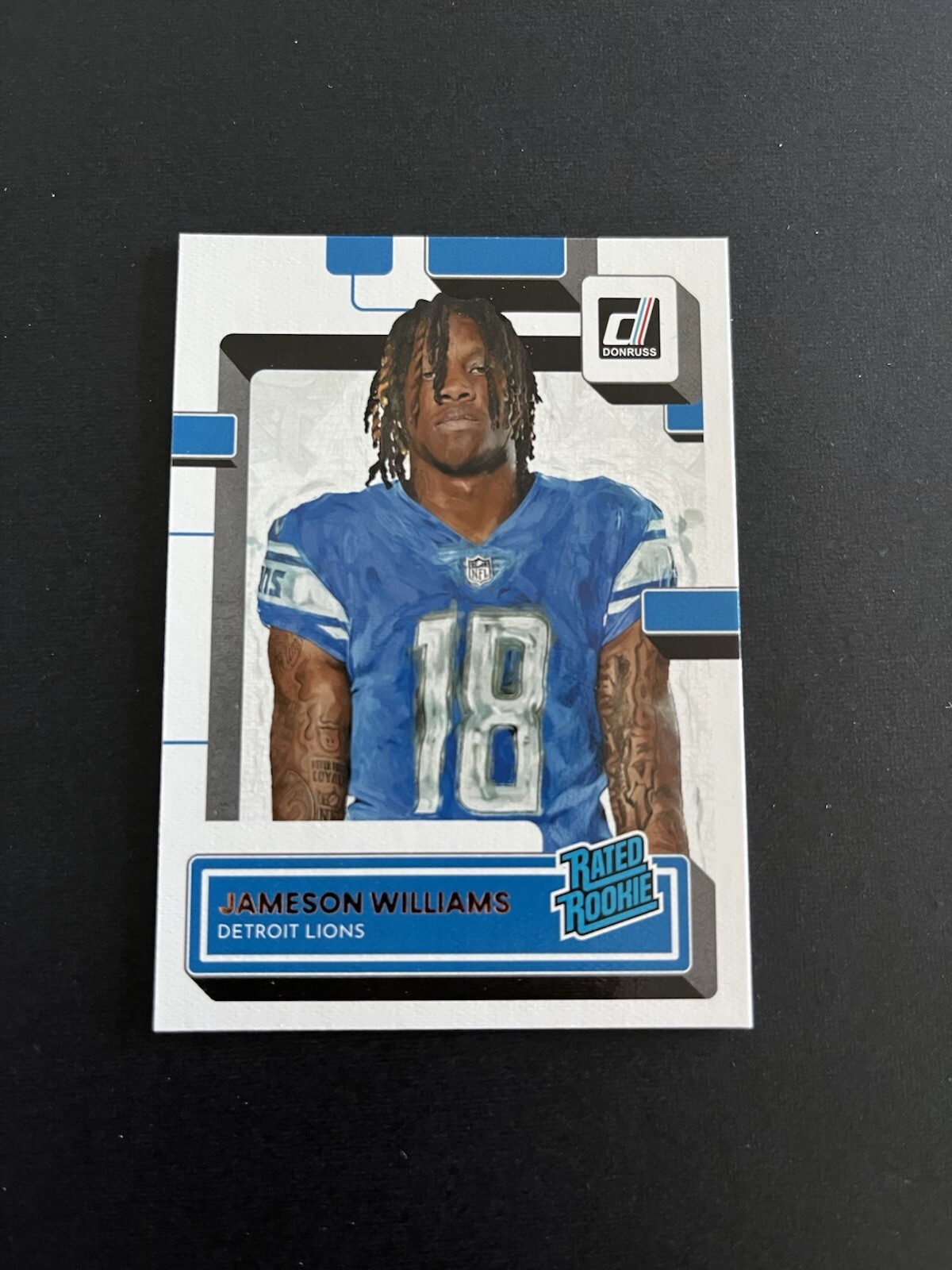 JAMESON WILLIAMS #308 2022 PANINI DONRUSS LIONS ROOKIE RC PORTRAIT