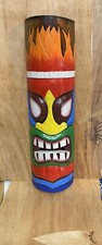 ChiselCraft Large 50cm Tiki Mask Tribal Art Wall hanging Plaque Maori Style Fire