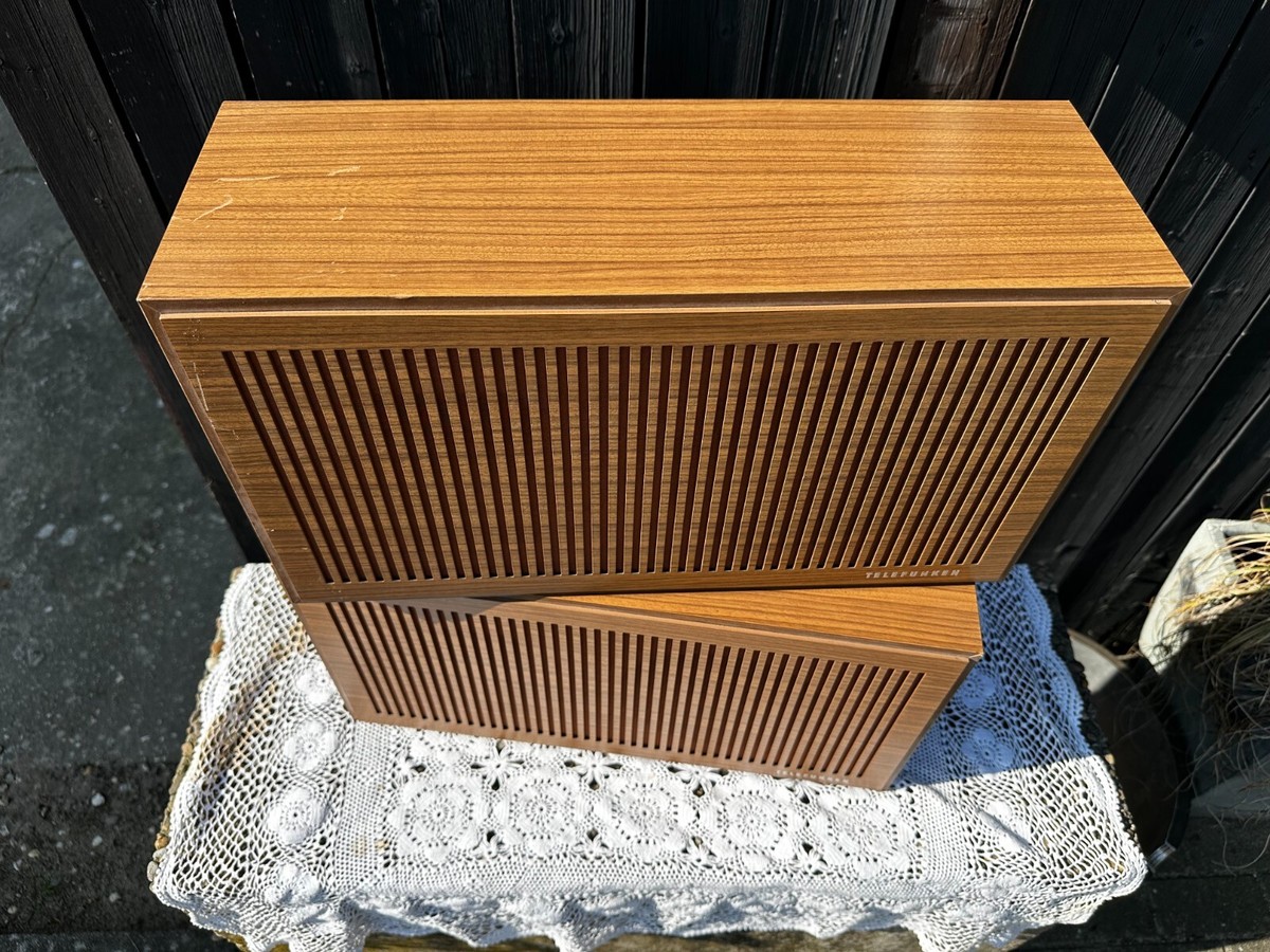 pair Vintage Telefunken 1967 speakers german AlNiCo magnet WB61H
