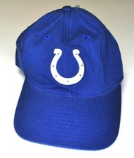 Indianapolis Colts NFL Team Apparel Blue White Adjustable One Size Fits Hat