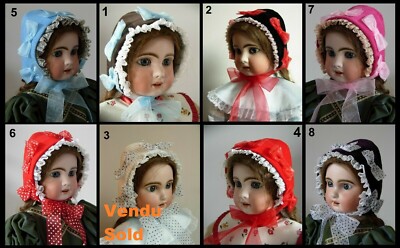 Antique Twin Doll Hat SFBJ Kestner Halbig Heubach Hat Antique Doll