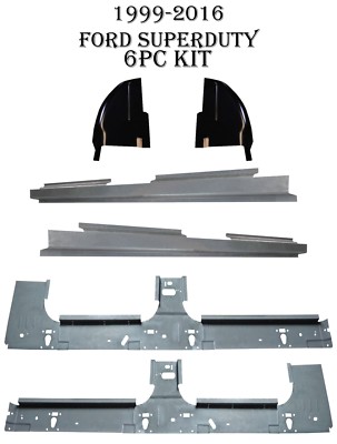 99-18 Ford Super Duty Crew Cab Full length Inner outer Rocker Panels Cab Corners