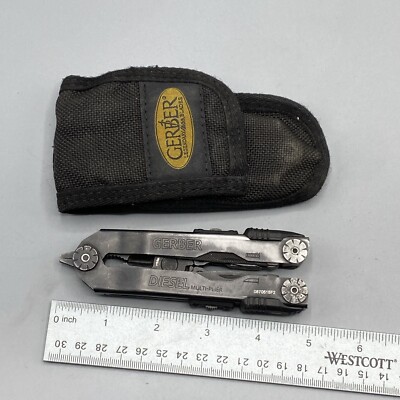 Gerber Diesel Multi Tool with Sheath - Black *Tip of blade is missing*
