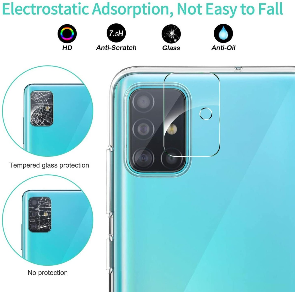 Rear Camera Samsung Galaxy A71 Camera Glass For Samsung