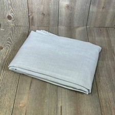 H.VERSAILTEX Linen Textured Rectangle Tablecloth 60 x 104 Inch Grey