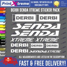 Derbi Senda XTREME Stickers Decal Set Kit  CHOICE OF 16 COLOURS! see description