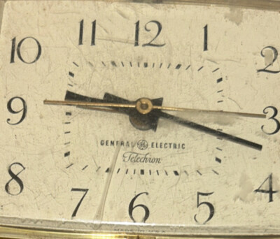 Vintage General Electric Clock Telechron Electric Alarm Model