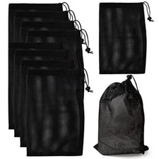 10pcs Nylon Mesh Drawstring Bag8 X 12 Inch Durable Nylon Mesh Bags With Drawstri