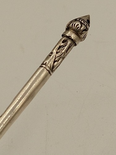 Sterling Silber Löffel Indochina Vietnam Kambodscha China geschnitzt 6 Stück Vintage - Bild 11 von 12