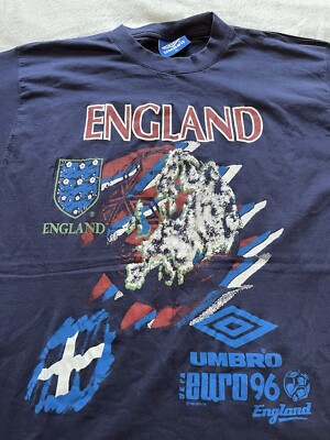 Maillot Angleterre Domicile 1996 - Umbro - Taille L - N°8 Gascoigne - Vintage