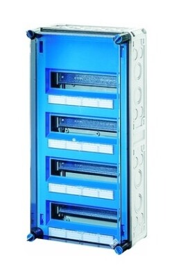 Hensel Kleinverteiler Aufputz 4x12TE Kunststoff IP65 300x600x170mm ET93mm MI1448