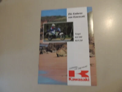 Kawasaki KLR 650 Tengai KL650 A/B KLE500 KLR 250 Prospekt Brochure  パンフレット  - Bild 1 von 4