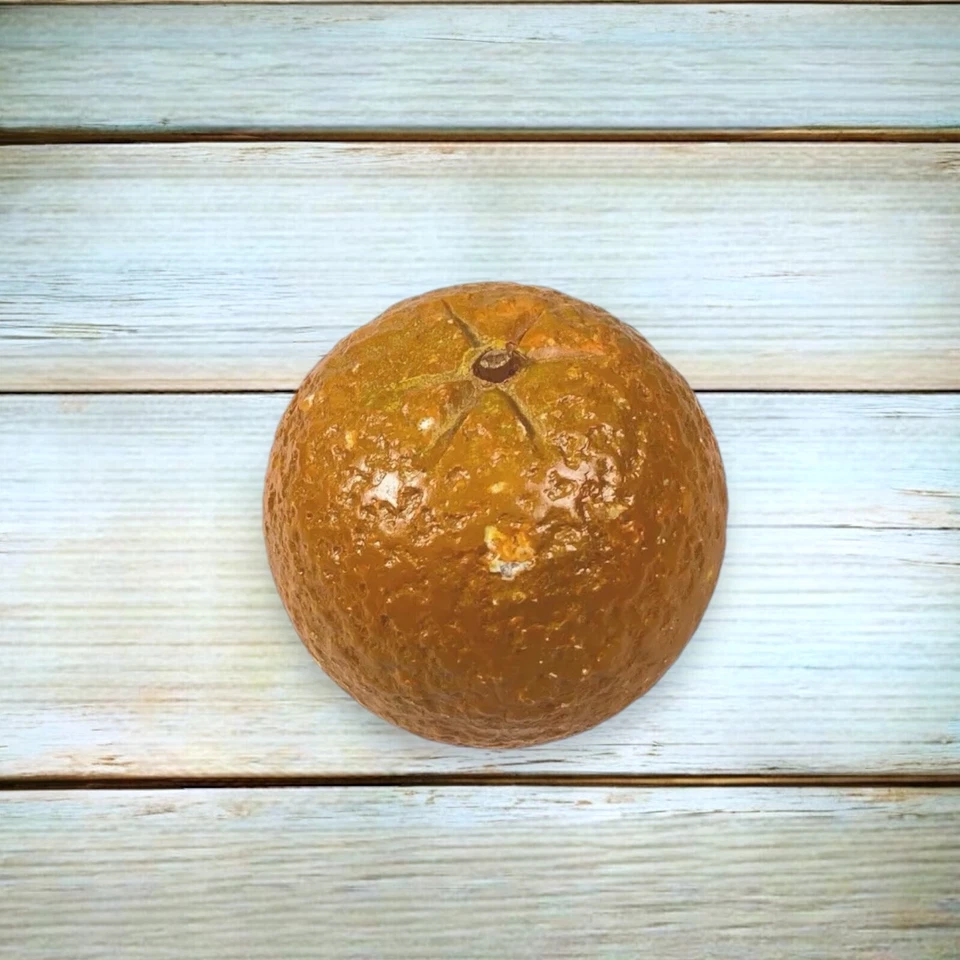 Винтажный реалистичный пищевой декор камень фрукты апельсин мандарин алебастр - Изображение 3 из 4