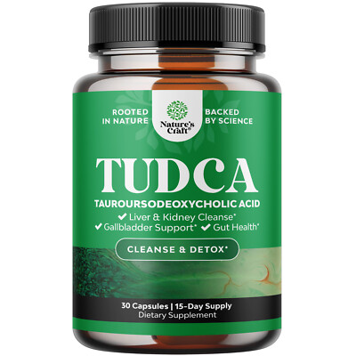 Advanced Bile Salt TUDCA Supplement - Extra Strength TUDCA 500mg Per Serving