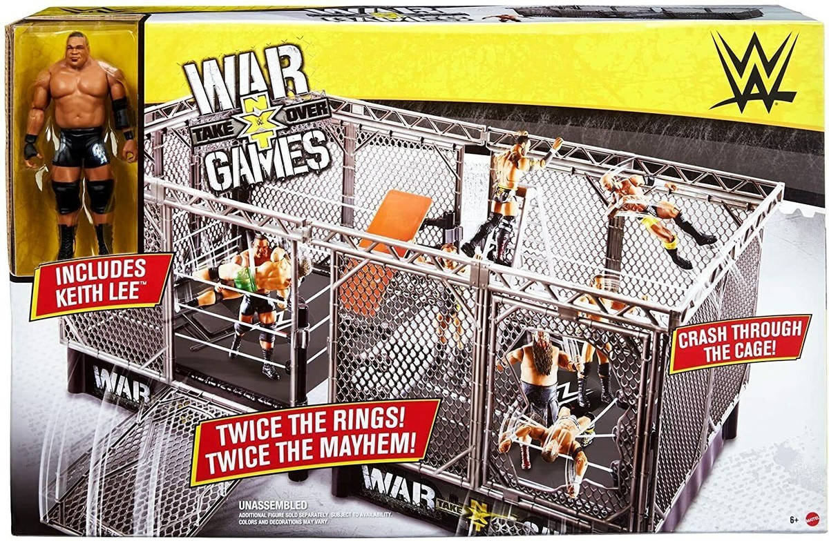 WWE ゲーム4点セット WWE War Games Playset Double Steel Cage Rings Survivor NXT