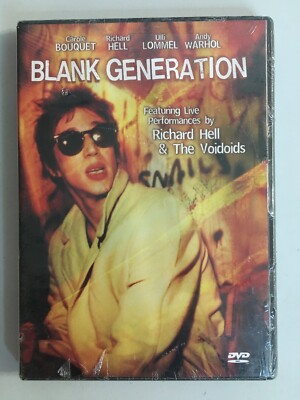 NEW!! SEALED!! Blank Generation (DVD, 2000) RARE OOP Warhol Voidoids Uli Lommel