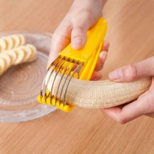 Banana Slicer Cutter Fruit Salad Vegetable Kitchen Bar Tool Stainless Steel