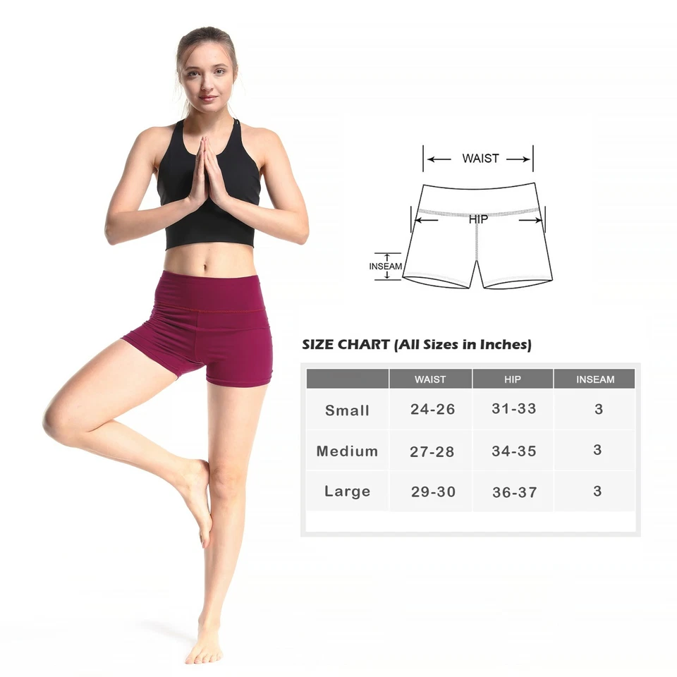 Women's High Waist Yoga Dance Shorts Cheerleader Volleyball Pants Casual Workout - Image 2 of 2