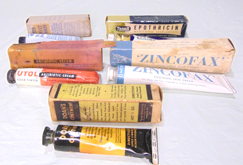 ANTICO anni 20-30? TUBI in SCATOLE ORIGINALI creme e unguenti 5 tubi totali - Foto 7 di 10