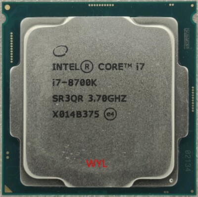 Intel Core i7-8700K Processor (3.70GHz,LGA 1151, 6-Core) - SR3QR