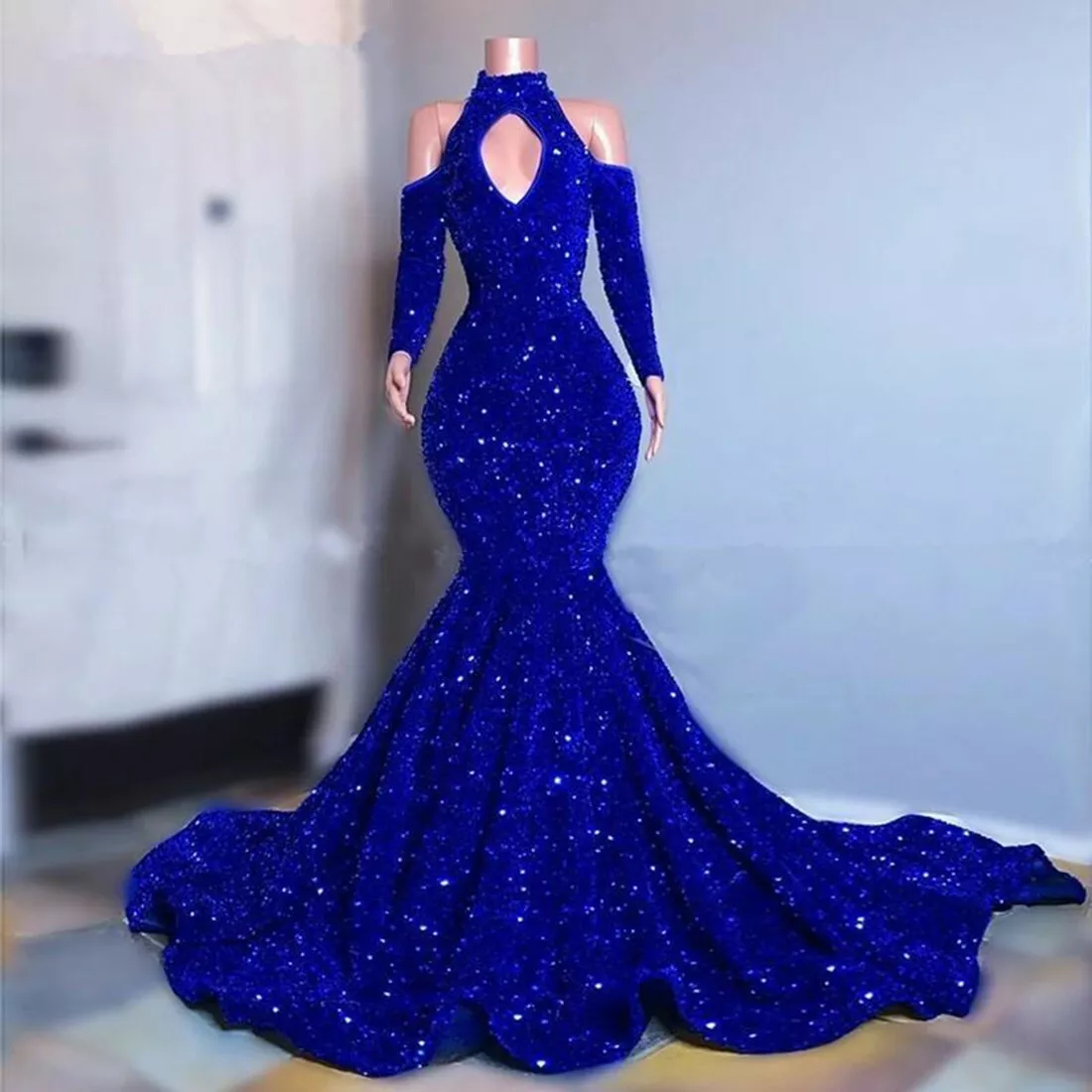 Royal blue gown – Goddess Exclusive