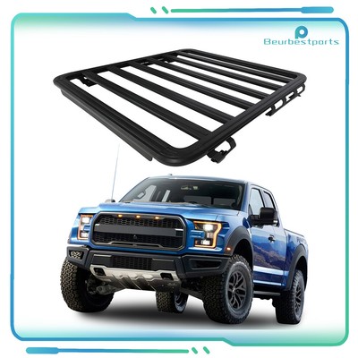 Roof Rack Basket Black Fits 2015-2023 FORD F-150 F150 Crew Modular Window Frames