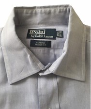 Ralph Lauren Men's Polo Long Sleeve Shirt Blue Curham Classic Fit Sz 16 1/2-34