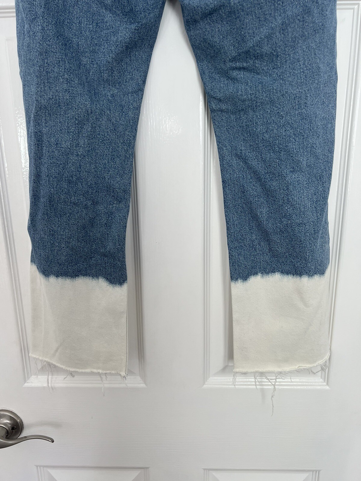 Zara Basic Size 2 Jeans Bleached Bleachy Jean Hig… - image 5