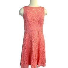 David’s Bridal sleeveless all over lace dress size 8 bridesmaid floral prom