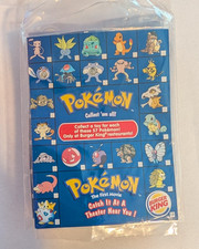 Lot of 11 Vintage 1999 Burger King Pok mon Toy Checklist Inserts