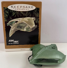 Hallmark Keepsake Star Trek Romulan Warbird Light Ornament 1995 w/ Box & Insert