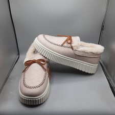 Skechers Cozy Ojai Moccasin Slippers Women's 7.5W Beige Natural D62