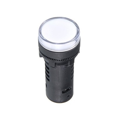 AC/DC 24V Indicator Light Flush Panel Mount 22mm Red Green for DIY LED Lamp 2Pcs