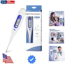 Thermometer for Adults and Kids, Digital Thermometer with Fever Alert, Memory...