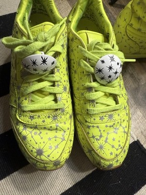 Reebok Classic Leather x Melody Ehsani Neon Green Star Sneakers Women 8