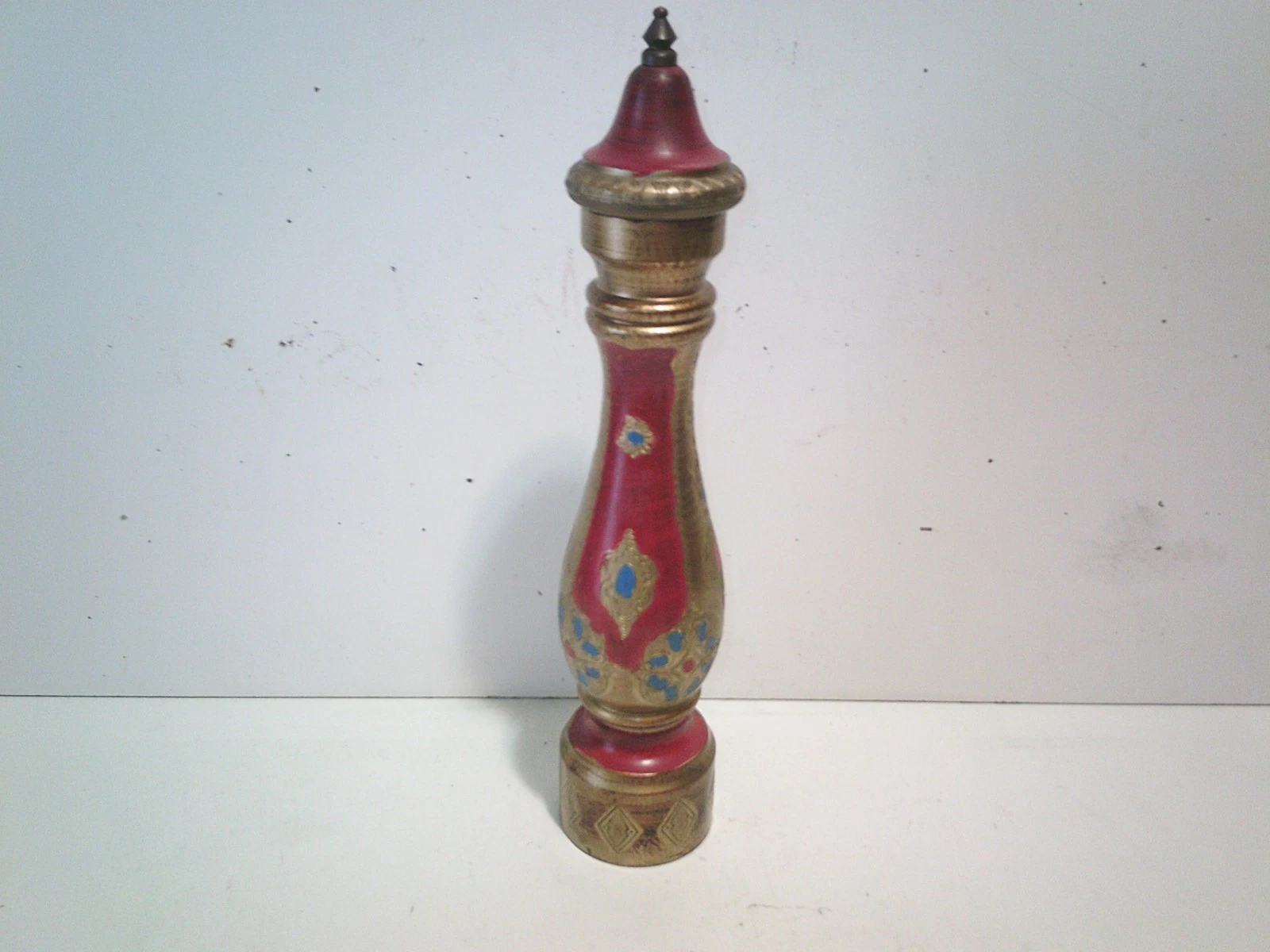 Authentic Traditional Hand Painted 13"Turkish Pepper Mill Grinder FREE SHIPPING