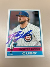 2025 Topps Heritage Card #184 Porter Hodge signed autograph Auto Chicago Cubs