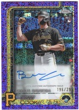 2025 Topps Chrome Update BILLY COOK Rookie ~PURPLE SPECKLE Refractor AUTO /299~