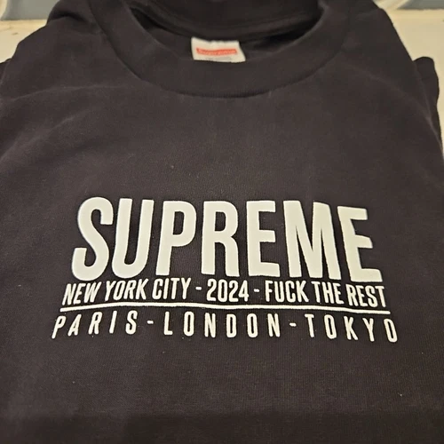 Tee shirt Supreme Paris Noir Taille L SS24 Neuf Authentique
