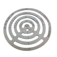 Leather Cutting Tools Corner Cutting Ruler Metal Concentric Circles