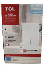 TCL 25 Pints Smart Dehumidifier-W25D93-White,Up to 2,000 Sq FT