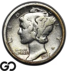 1921-D Mercury Dime, Always Sought After Better Date Denver Issue