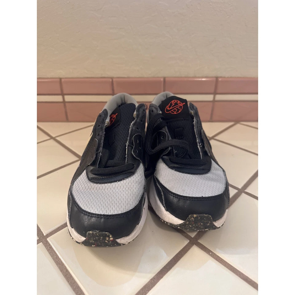 Nike Air Max Goadome Kids Sneakers Black Gray Orange Speckled Sole - Image 2 of 4