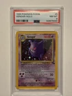 1999 Pokémon TCG Fossil Gengar Holo Rare Card 5/62 PSA 8 NM-MT