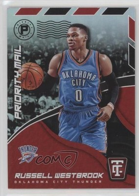 2017-18 Panini Totally Certified Priority Mail Russell Westbrook #3 e8l