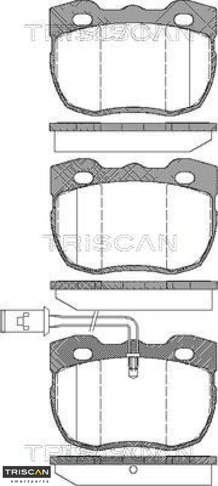 Triscan Bremsbel?Ge Vorne Land Rover 110/127 Discovery Range - Bild 2