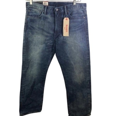 NWT Levis 504 Rare Deadstock Regular Straight Men's Dark Wash Denim Jeans 36x30
