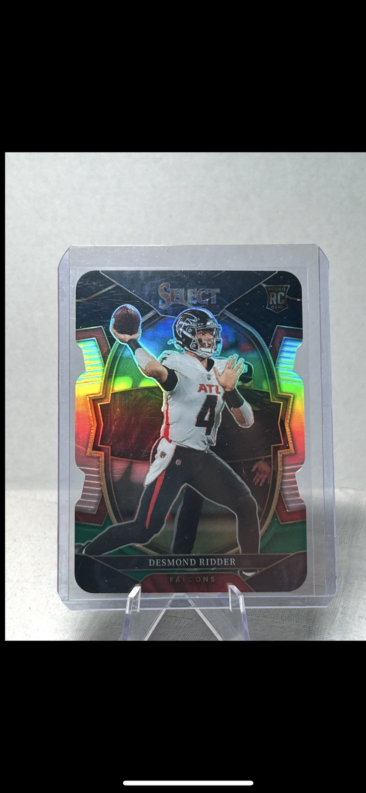 2022 Panini Select - Concourse Black & Green Die-Cut #36 Desmond Ridder RC