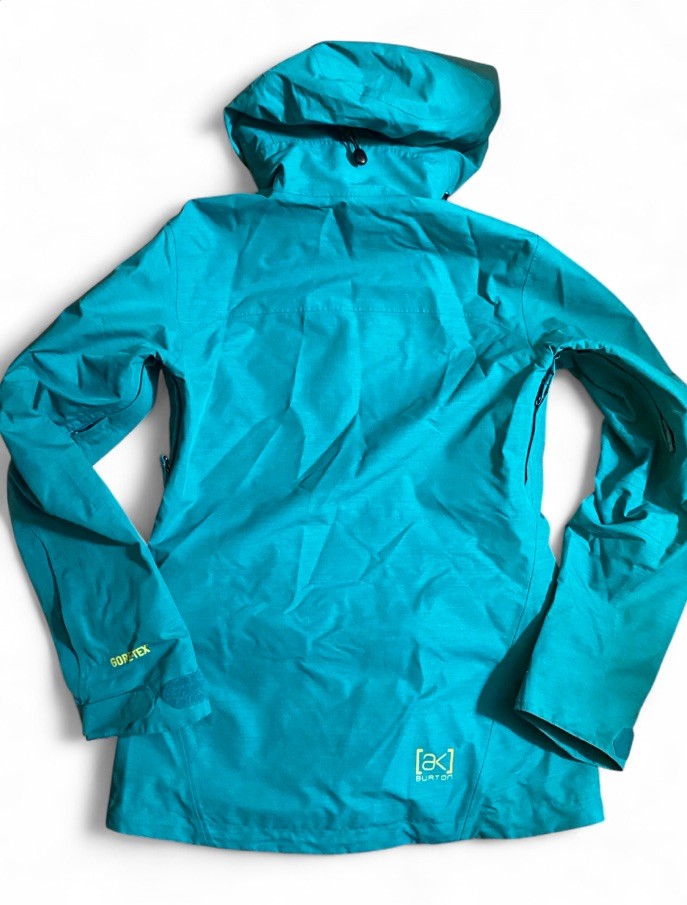 Burton AK Gore-Tex Snowboard Shell Jacket Women's XS Full Zip Teal