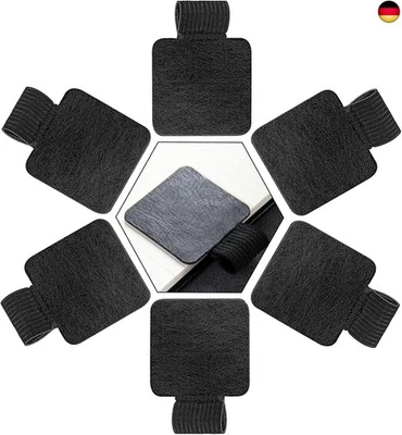 VGGGRD Stiftschlaufe Selbstklebend [6 Stück], Selbstklebender Lederstifthalter, PU